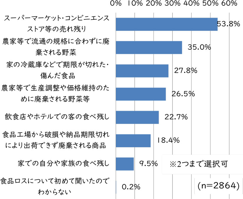 図 特に解決すべきと思う食品ロスの問題